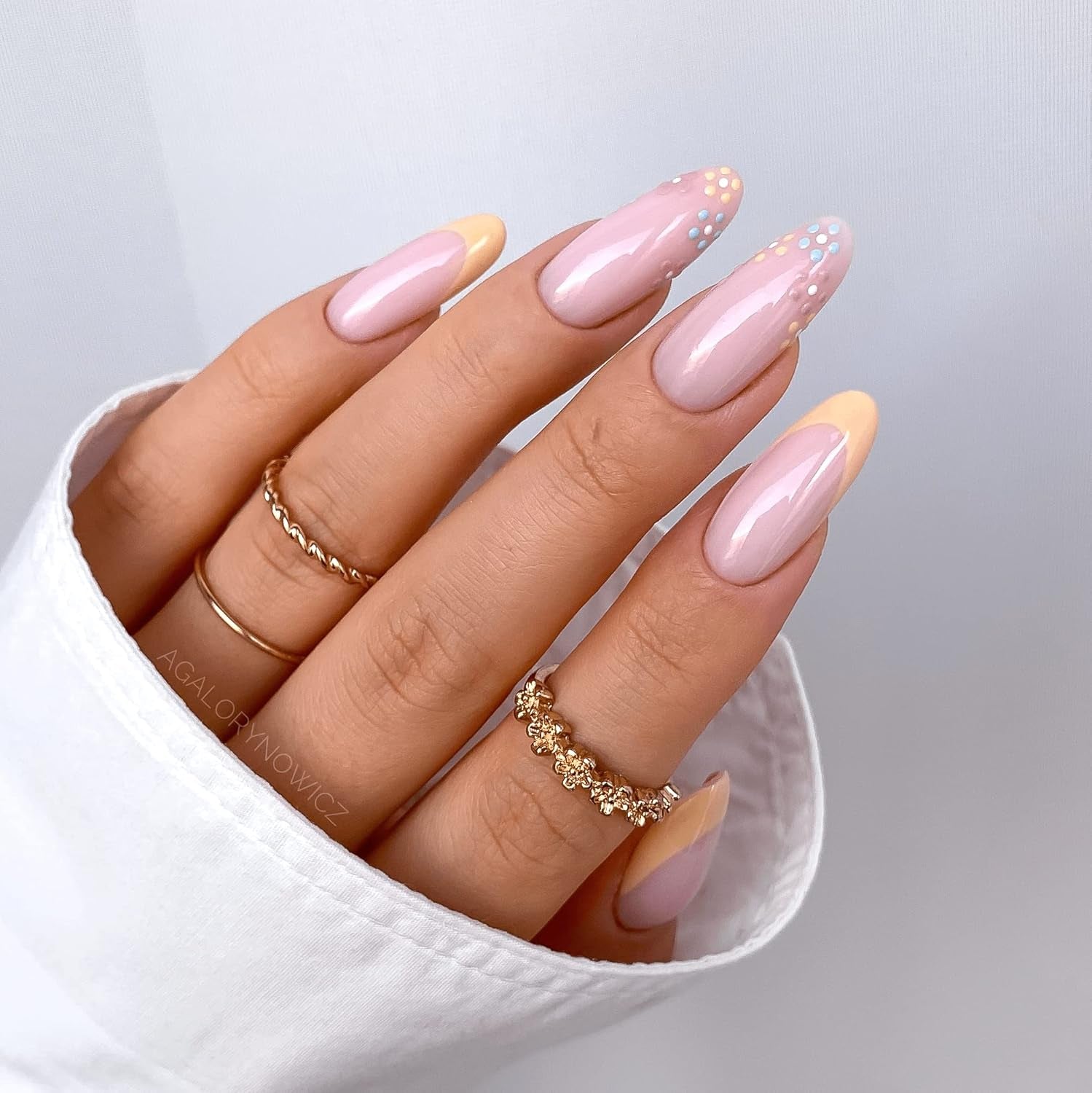 Vernis à ongles UV Semilac Hybrid 587 Tea Rose 7 ml Collection Fiori