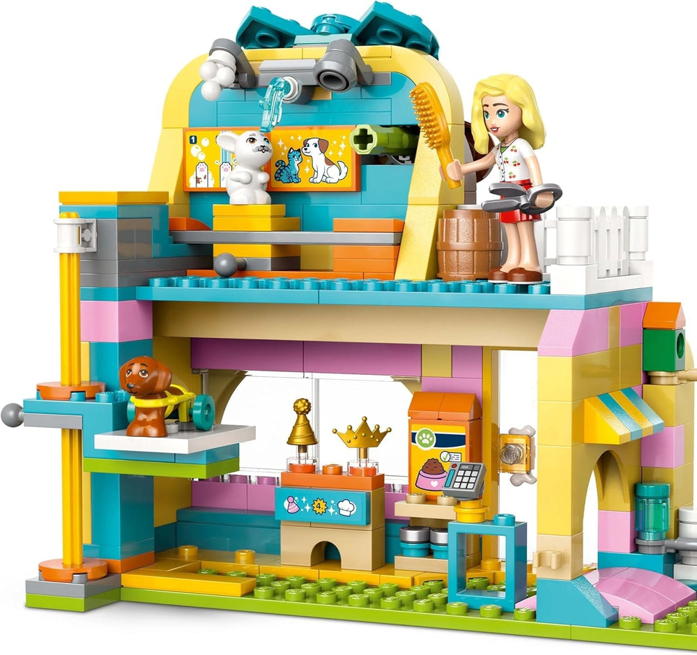 LEGO Friends Animal Accessories Store Ensemble de jeu d'imitation Jouet éducatif pour filles de 6 ans 3 figurines et 3 figurines d'animaux Chat Chien Lapin Idée cadeau pour enfants 42650 Ensembles de construction Besuche den LEGO-Store