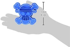 Boîte à biscuits monobloc, plastique, bleu, 8 x 7 x 1,5 cm