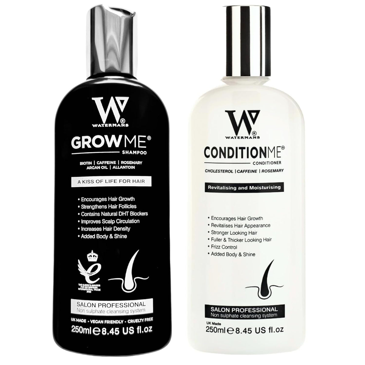 Shampooing pour la croissance des cheveux, revitalisant pour la croissance des cheveux Watermans, biotine, huile d'argan, allantoïne, romarin, niacinamide B3, protéine de lupin avec de nombreuses autres vitamines pour la croissance des cheveux. Soins capillaires Naty Shop Titre par défaut