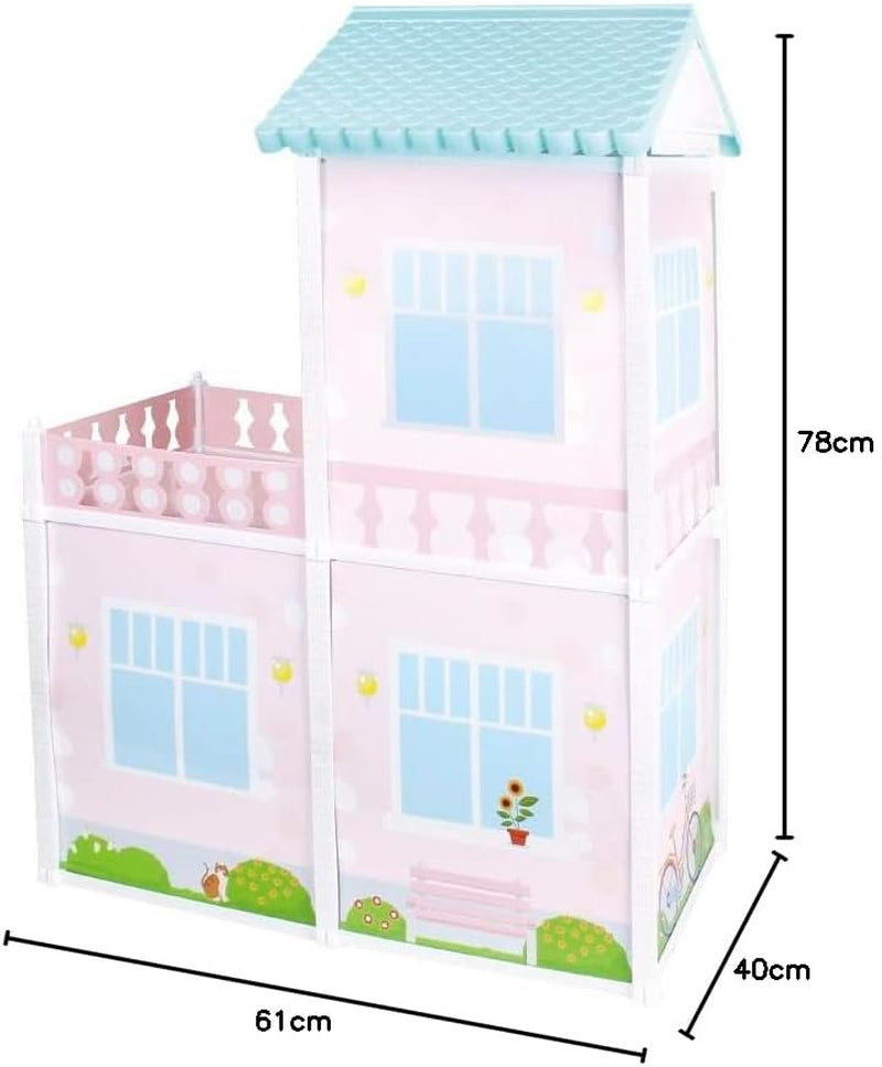 City Life - Villetta mit 3 Räumen und Zubehör Größe Playset monteit 61 x 40 x 78 cm