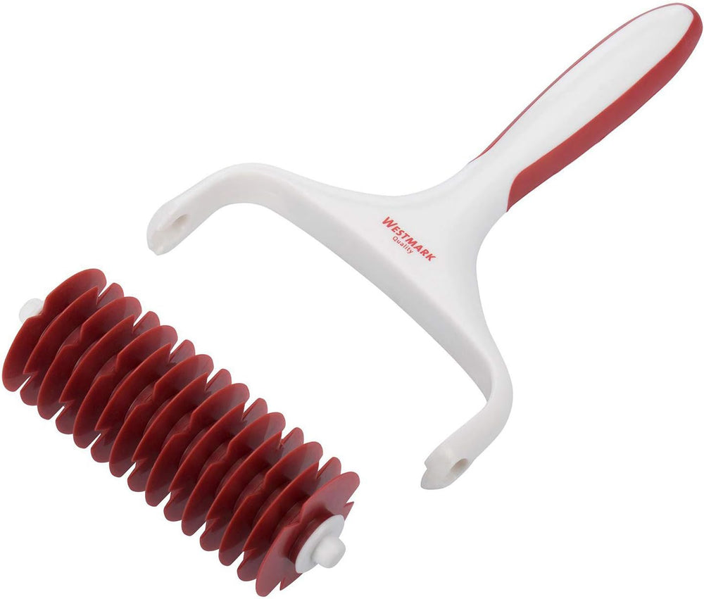 Rouleau Westmark avec filet, longueur : 19,5 cm, plastique, blanc/rouge, 32182270