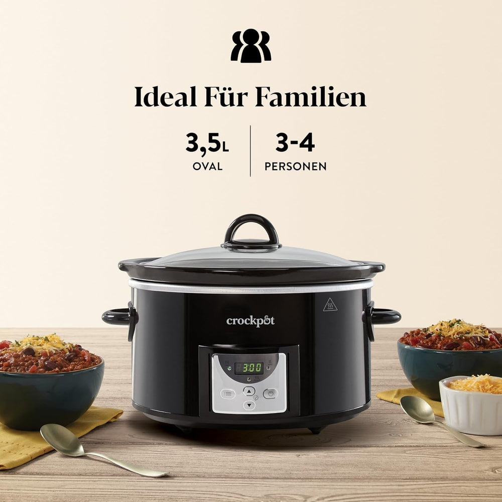 Mijoteuse numérique Crockpot, 3,5 L (3 à 4 personnes), CSC113X Mijoteuse Naty Shop