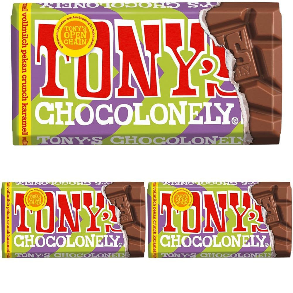 Tony's Chocolonely - Chocolat noir aux amandes et sel marin 90g