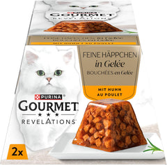 Révélations, Katzenfutter nass in Gelée, mit Huhn, 24er Pack (24 x 57g)