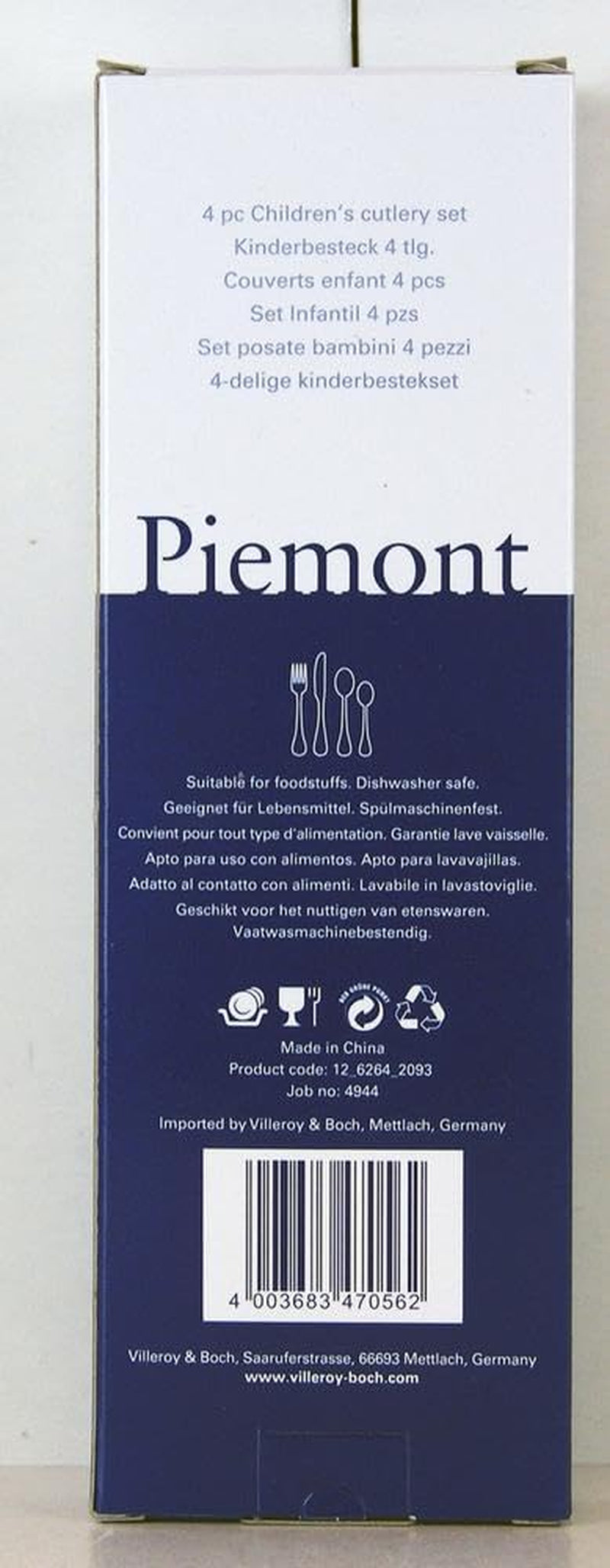 Villeroy Et Boch Ménagère enfant Teddy 4 pièces, acier inoxydable 18/10 Cuisine Naty Shop