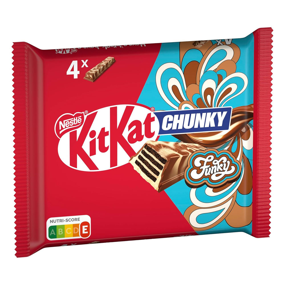 Nestlé Chunky Funky Gaufrette croustillante au chocolat au lait Multi Pack 2 Pack (4 x 40 g chacun)