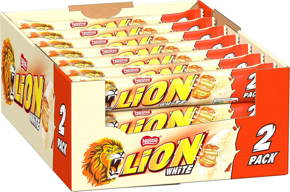 Nestlé LION Barre de chocolat au caramel, collation croquante, chocolat croquant et pépites croquantes, garniture au caramel, une expérience culinaire spéciale, paquet multiple, paquet de 28 (2 x 30 g chacun)