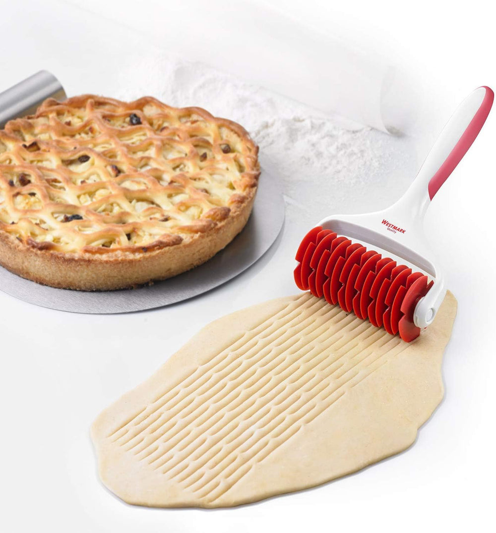 Rouleau Westmark avec filet, longueur : 19,5 cm, plastique, blanc/rouge, 32182270