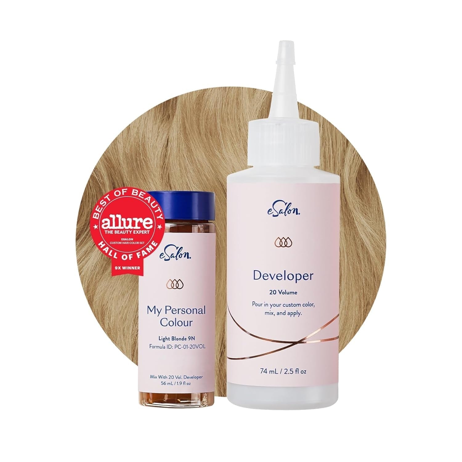 Ensemble de teintures capillaires permanentes, couverture 100 % des gris, coloration maison, 0 % d'ammoniaque, teintures capillaires multidimensionnelles, teintures capillaires professionnelles, Naty Shop, teinture capillaire blond clair 9N