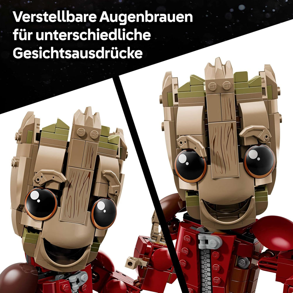 LEGO | Groot im Ravager-Outfit - Superhelden Spielzeug mit Baubarer Figur für Rollenspiele - Kinder Konstruktionspielzeug - Creative Geschenk for Jungen ab 10 Jahren, Mädchen and Filmfans - 76341