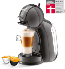 NESCAFÉ DOLCE GUSTO Krups KP1238 Mini Me Machine à capsules de café, 15 bars, compacte, machine à café haute pression, plus de 30 créations de café, taille de boisson au choix, noir/anthracite avec Dallmayr Prodomo