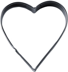 Boîte à biscuits Städter en forme de cœur, 7,5 x 2,5 cm de haut, acier inoxydable