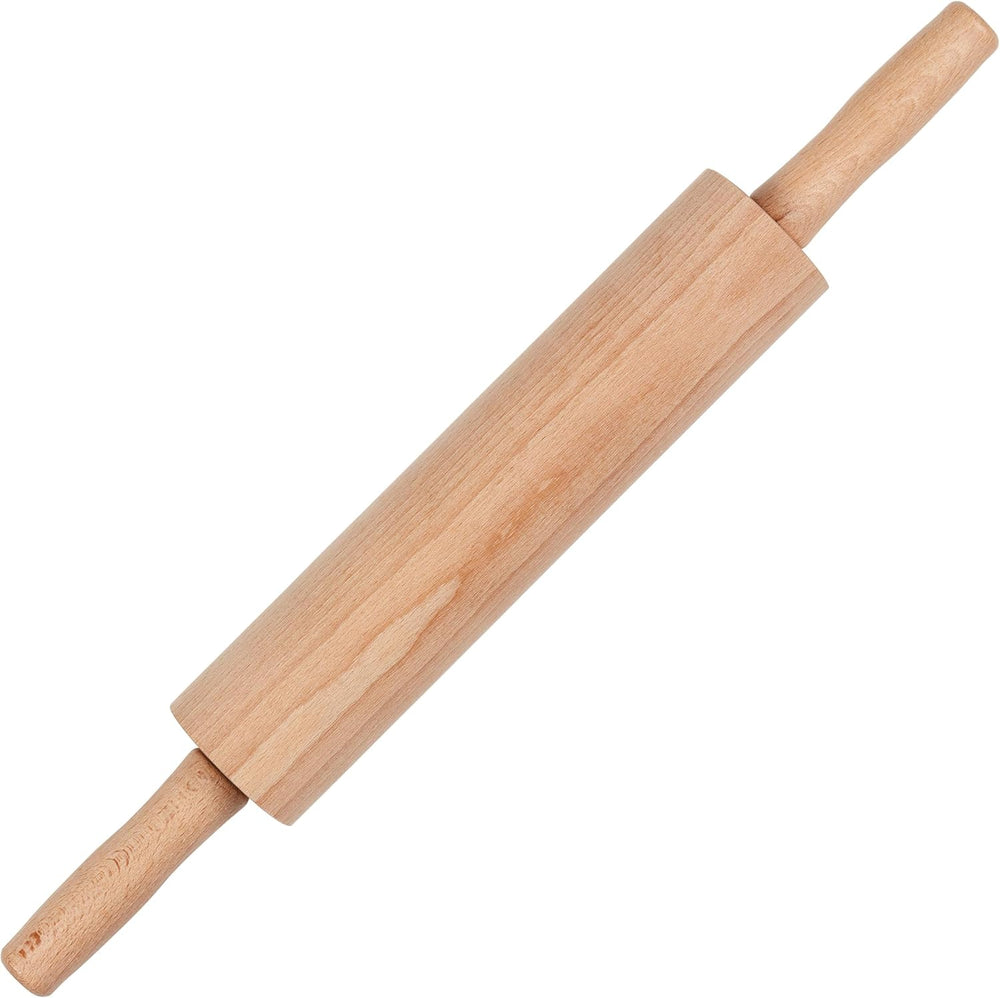 Rouleau à pâtisserie en bois de hêtre Tala - Rouleau à pâtisserie rotatif avec poignées, surface lisse, durable et facile à nettoyer - Parfait pour la pâte, les pâtisseries, le pain et la pizza - Bois certifié FSC