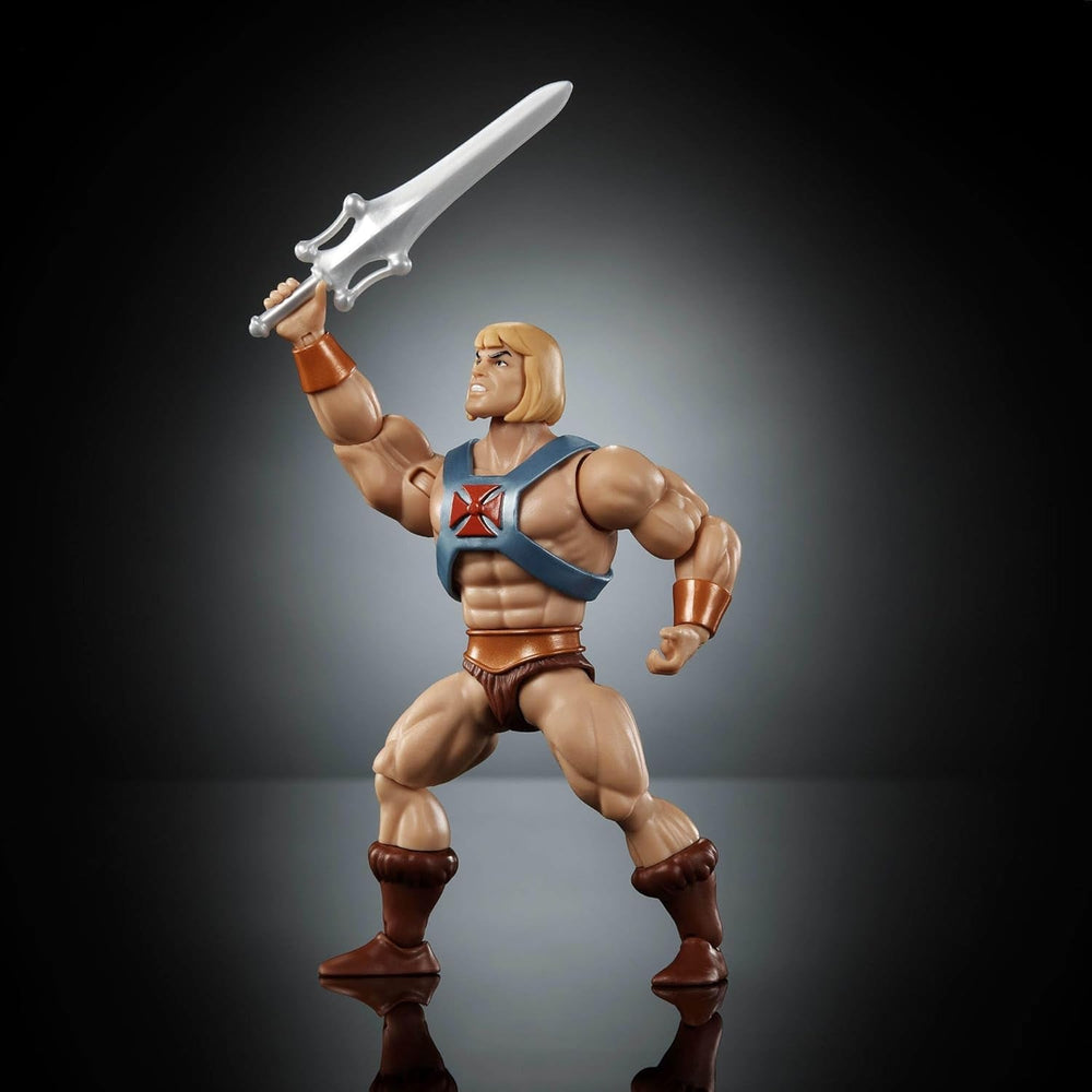 Figurine d'action Masters of the Universe Origins Faker de la collection de dessins animés, environ 14 cm de haut, réplique de He-Man de la série télévisée des années 1980, design détaillé et 16 points de mouvement, JBM82 Action figures Naty Shop