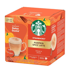 STARBUCKS Pumpkin Spice Latte de Nescafé Dolce Gusto, Dunkle Röstung, Kaffeekapseln 6 x 12 (72 Kapseln)