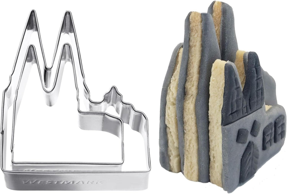 Westmark Emporte-pièce Cathédrale de Cologne – Emporte-pièce en acier inoxydable pour les fans de Cologne – Emporte-pièce précis pour pâte, fromage, légumes et décorations de fête, 8 cm