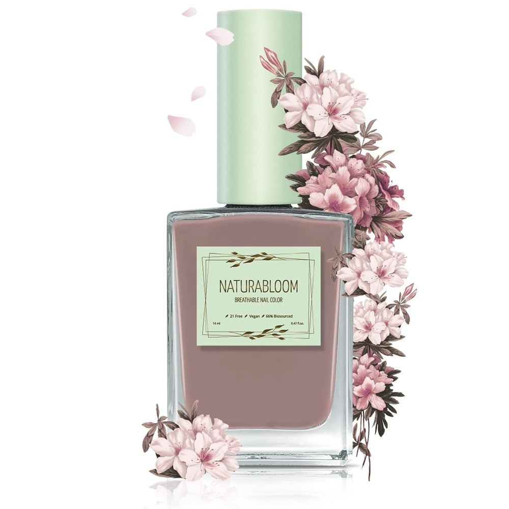 Oja coral cu uscare rapidă (Burnt Coral) - ojă naturală cu formulă vegană - respirabilă, sustenabilă și de lungă durată, 14 ml
