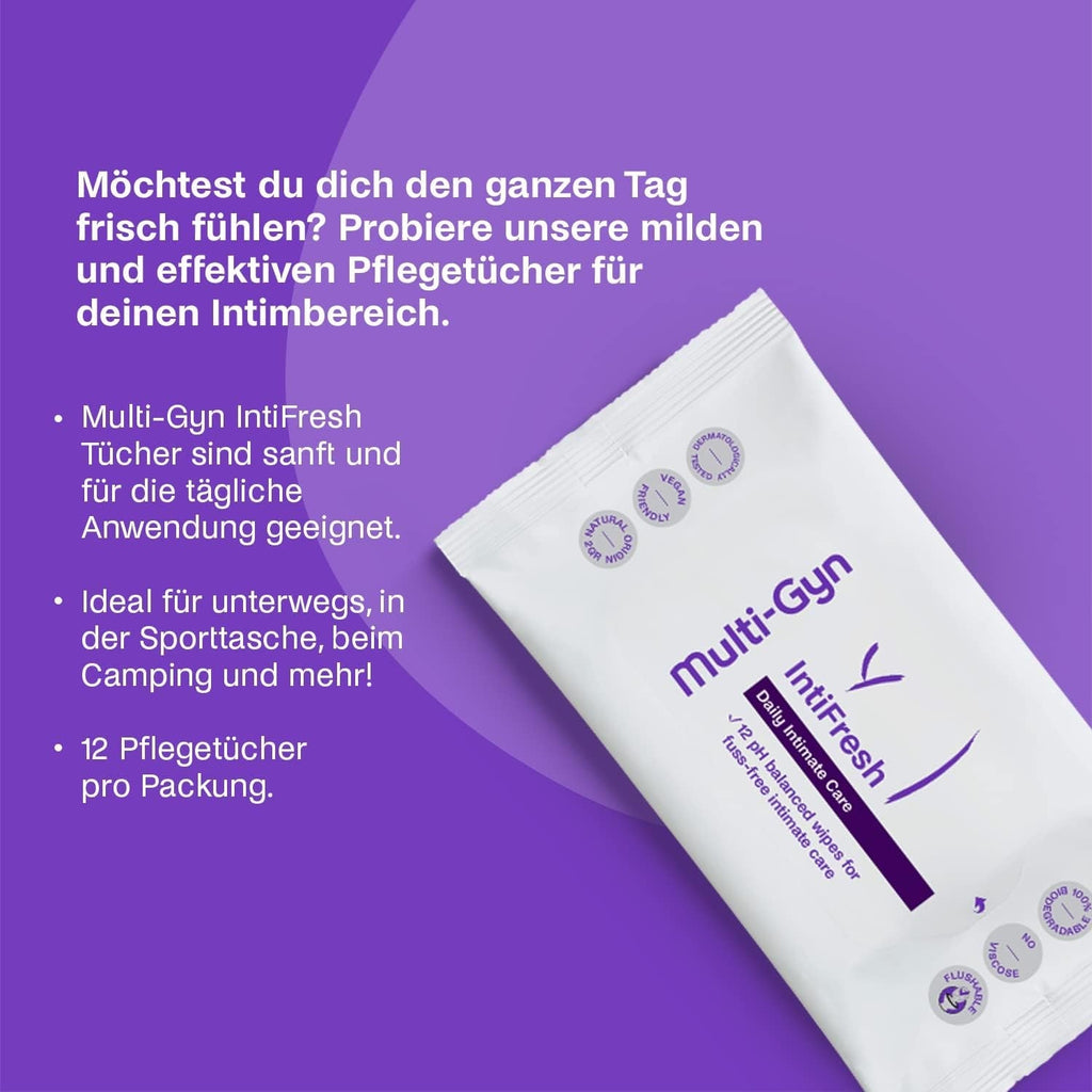 Multi-Gyn Intifresh, șervețele intime pentru uz extern, 12 șervețele umede
