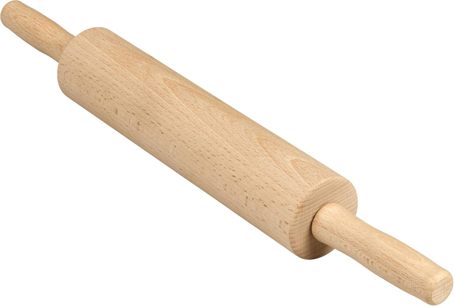 Rouleau à pâtisserie en bois de hêtre Tala - Rouleau à pâtisserie rotatif avec poignées, surface lisse, durable et facile à nettoyer - Parfait pour la pâte, les pâtisseries, le pain et la pizza - Bois certifié FSC