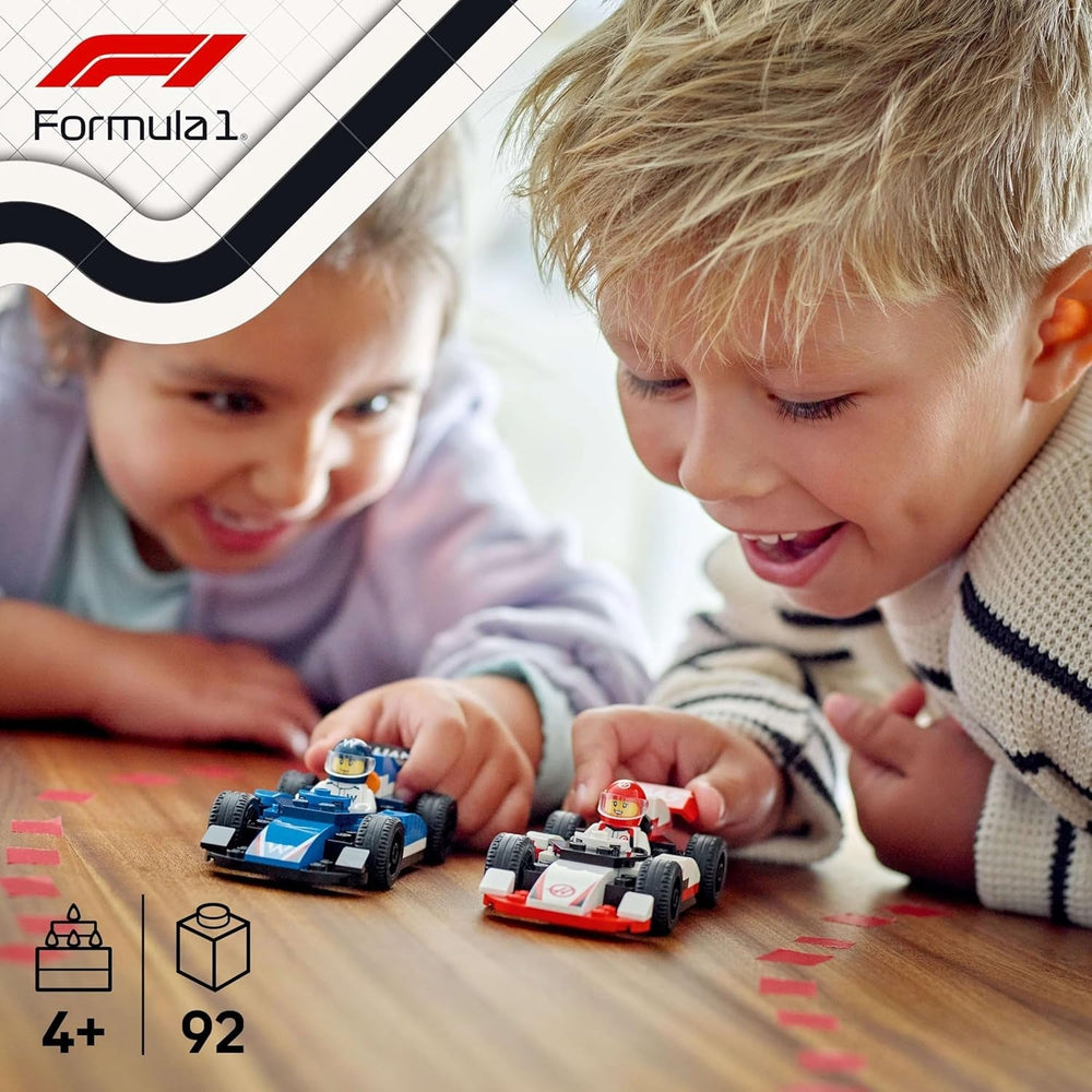 LEGO City F1 Williams Racing et Haas F1 Racing Cars - Jouet de Formule 1 avec voitures à construire et 2 figurines de pilote de course - Petites idées cadeaux pour garçons et filles à partir de 4 ans 60464 Jeux de construction Beuche den LEGO-Store