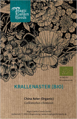 Krallenaster (Callistephus Chinensis) Bio - Ca. 100 Samen Sehr Alte Einjährige Sommerblume Zierpflanze Schnittblume Bienenweide