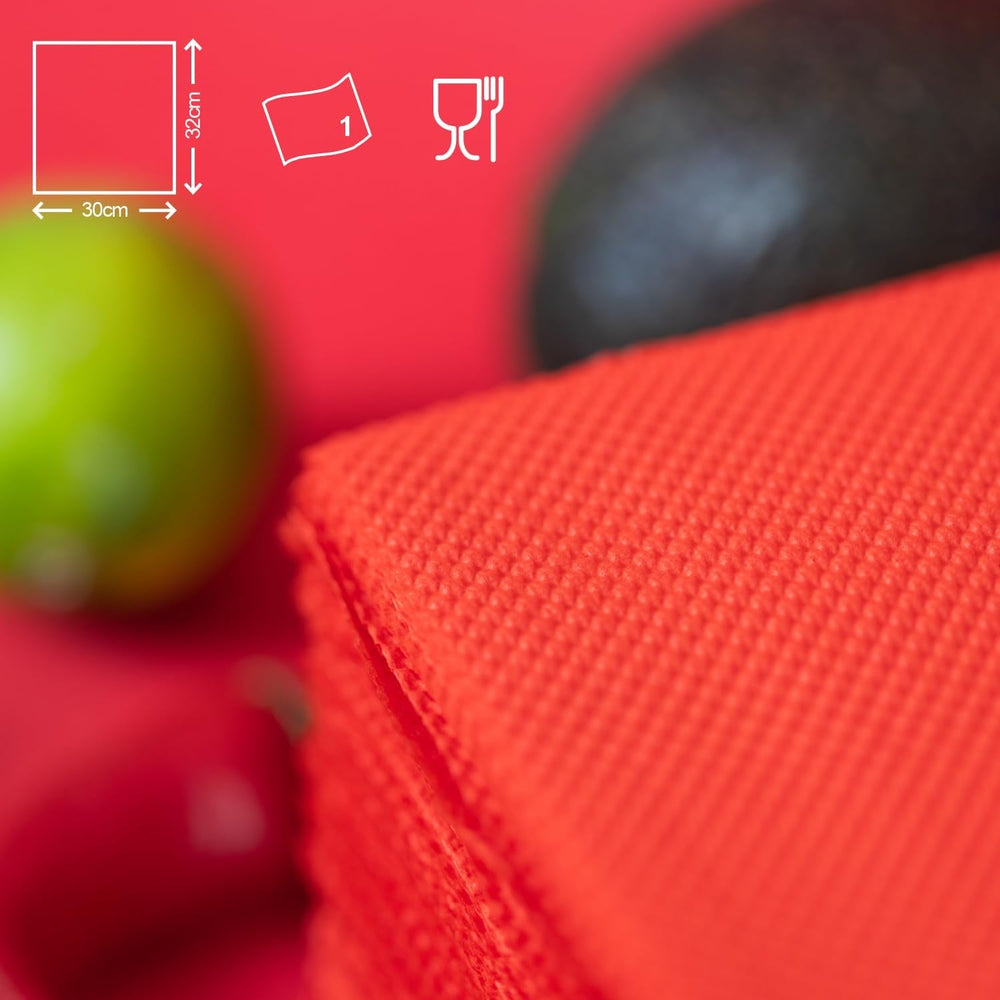 Serviettes en papier Renova, étiquette rouge rouge - 70 serviettes