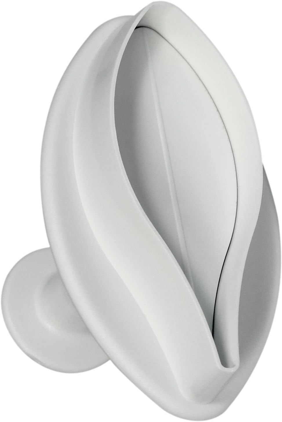 LY1002 Découpeur de gaufrage Lys nervuré, grand format, plastique, blanc, 3 x 3 x 4 cm