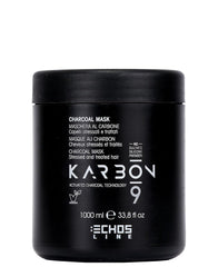 Masque au charbon végétalien biologique Echosline Karbon 9 (1000 ml) Naty Shop Hair Mask Default Title