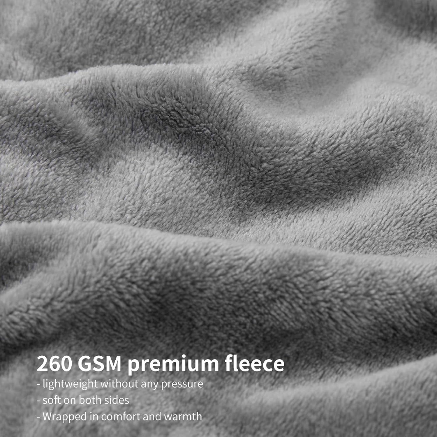 Aisbo Couverture douillette Couverture moelleuse Gris - Couverture polaire 150 x 200 cm XL Couverture de canapé chaude, couverture de vie confortable gris clair douce comme couverture de salon Couverture de canapé pour lits et couvertures d'hiver Besuche den Aisbo-Store