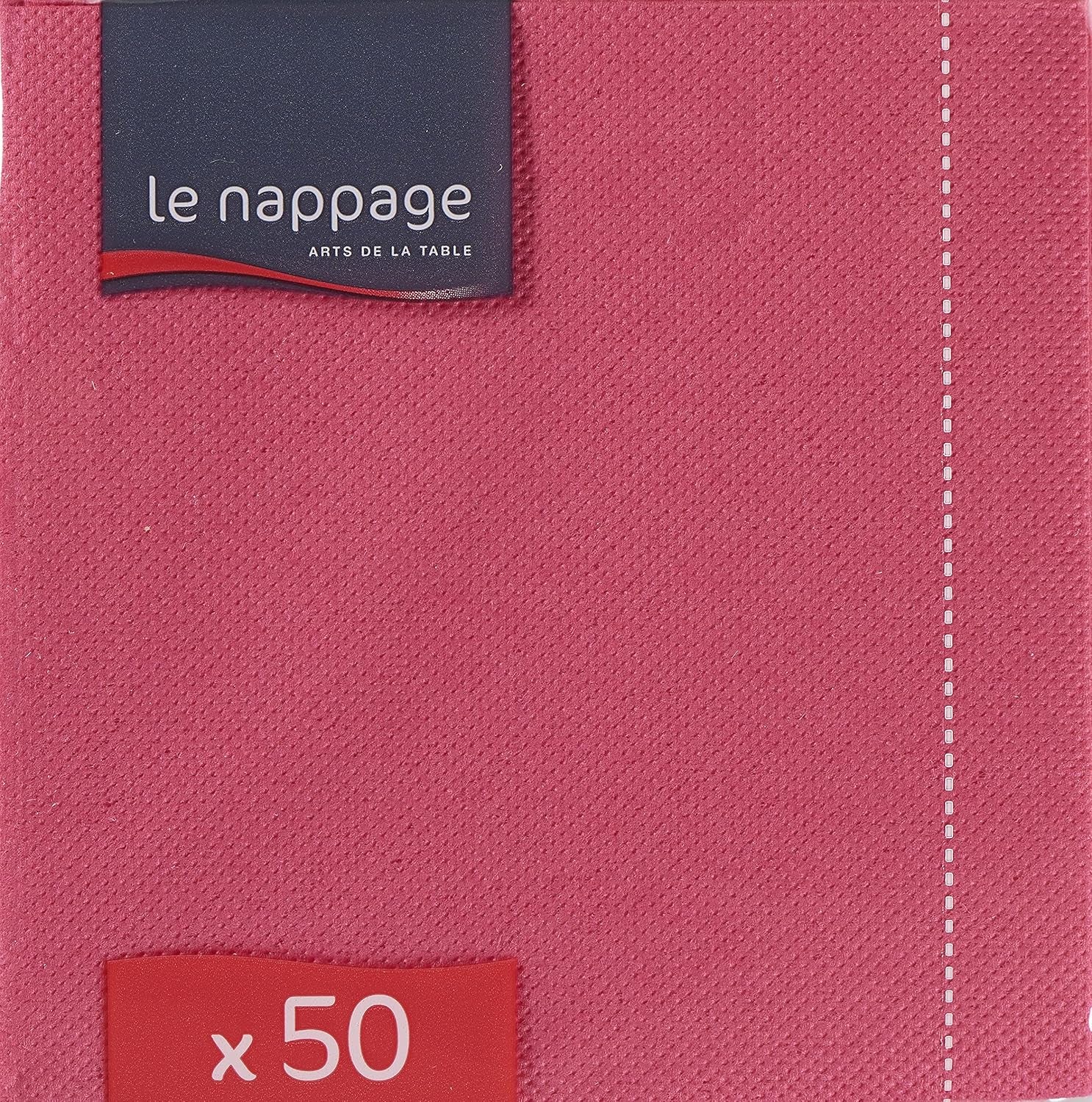 - Șervețele de hârtie Tex Touch - Culoare roz - Șervețele certificate Fsc® - Reciclabile și biodegradabile - Pachet de 50 șervețele roz dimensiune 24 X 24 Cm