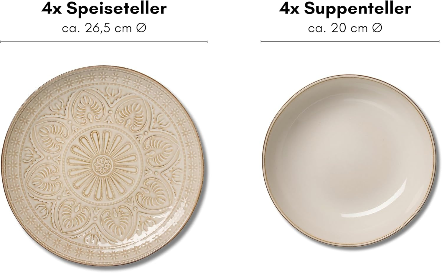 Service de table Omara, 8 pièces