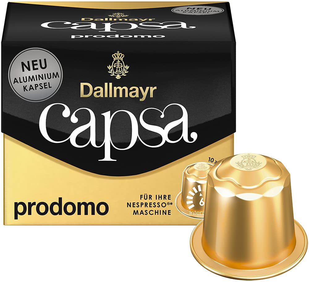 Capsa Lungo Belluno XXL, 39 capsules compatibles Nespresso, 1er Pack (1 x 218 g) & Capsa prodomo, 56g