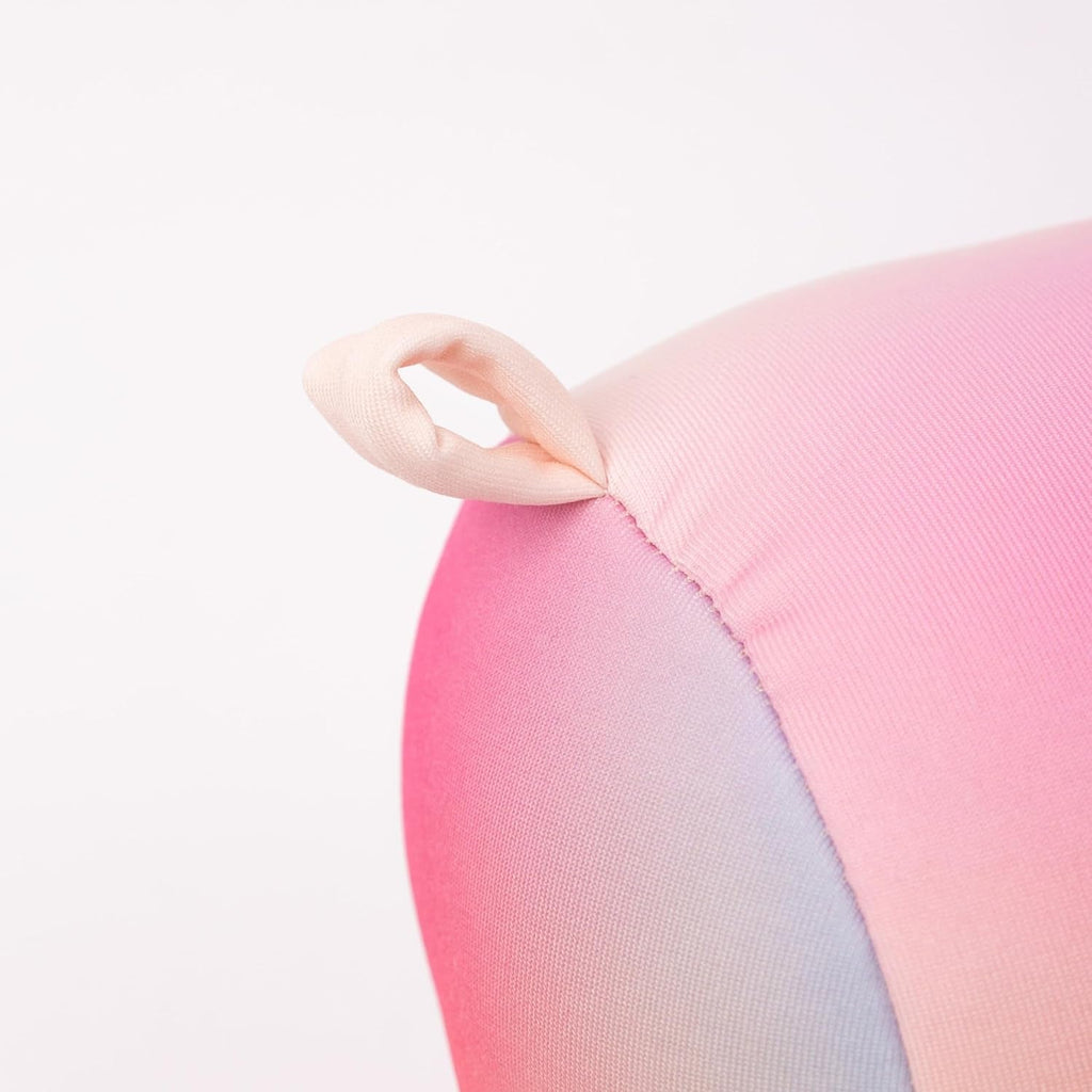 FISURA Pernă de plajă, Culoare gradient, 29 X 12 Cm, Pernă de relaxare, Roz, Pernă de călătorie originală, Pernă de camping din poliester, Demontată Perne calatorie Naty Shop