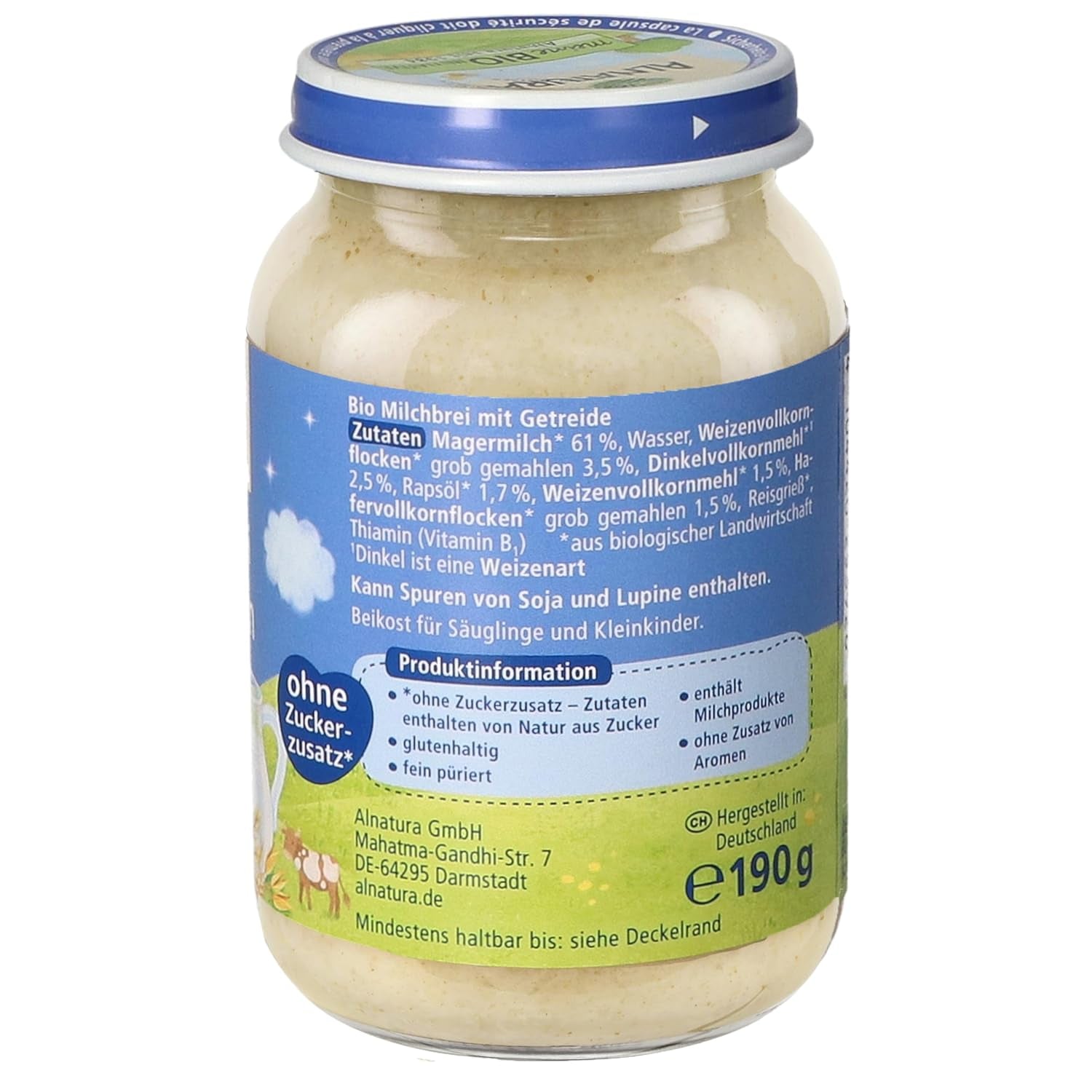 Bouillie multigrains Naturland dès 6 mois, 6 x 190 g