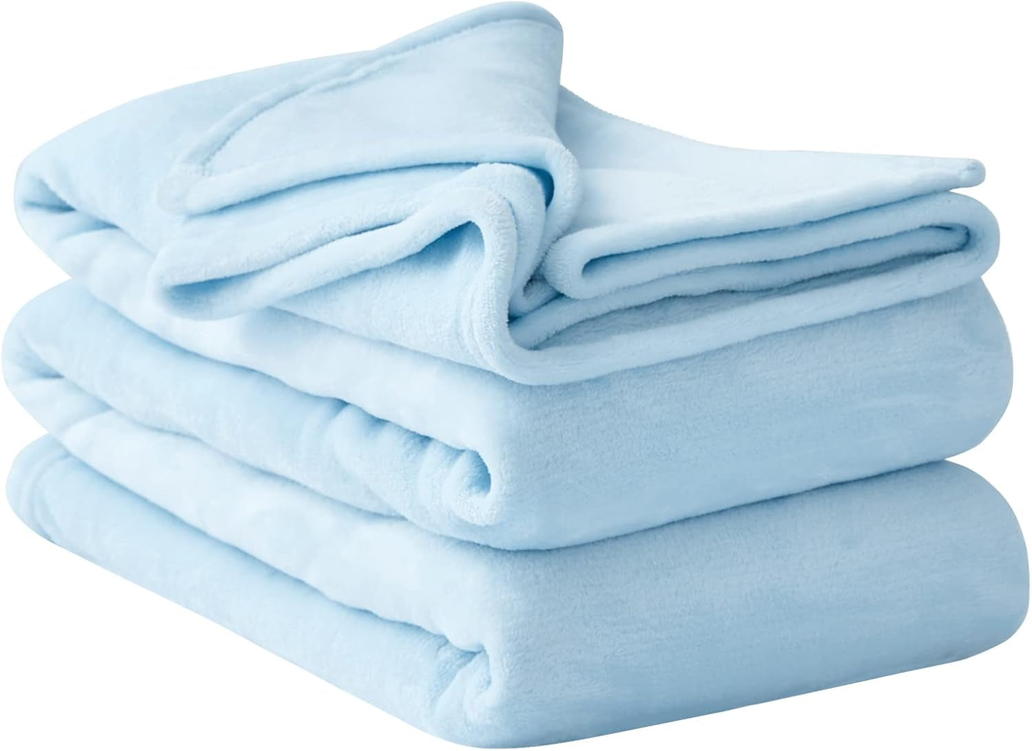 Aisbo Cuddly Blanket Fluffy Blanket Grey - Fleece Blanket 150X200 Cm XL Warm Sofa Blanket, Cosy Living Blanket Light Grey Soft As Living Room Blanket Couch Blanket For Winter Paturi si Cuverturi Besuche den Aisbo-Store Albastru deschis 220 X 240 Cm