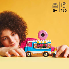 LEGO City Donut Truck - Camion de restauration avec 2 figurines de police - Jouet de construction pour garçons et filles à partir de 5 ans - Idée cadeau d'anniversaire et de vacances 60452 Jeux de construction Besuche den LEGO-Store