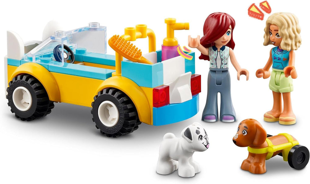 LEGO Friends Salon de toilettage mobile pour chiens, ensemble de jeu pour faire semblant de jouer avec des animaux, jouet pour enfants avec 2 figurines et 2 chiens pour filles et garçons à partir de 4 ans, ensemble de toilettage pour chiens 42635 Jeux de construction Beuche den LEGO-Store