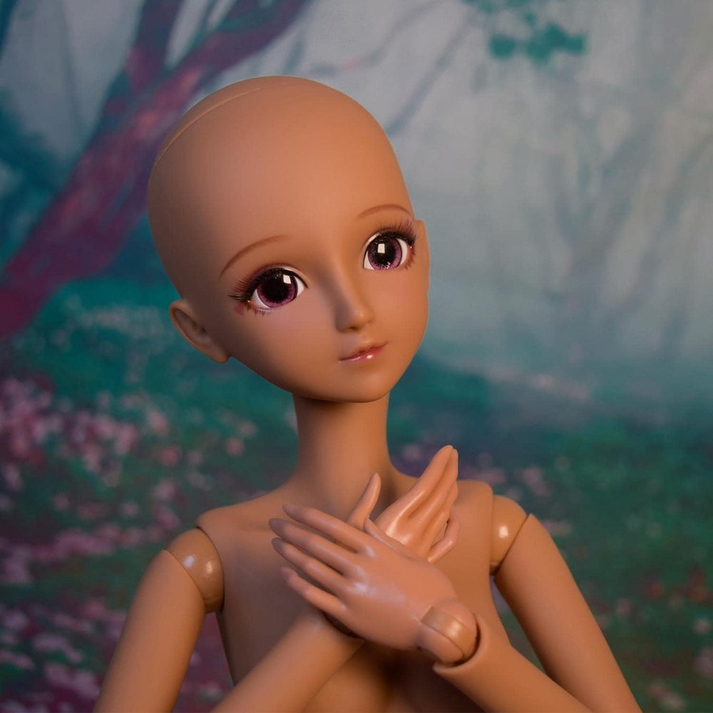 1/3 BJD poupée noir peau brune corps de poupée 60 cm 24 pouces rotule SD poupées articulations mobiles PVC bricolage (Alexia)