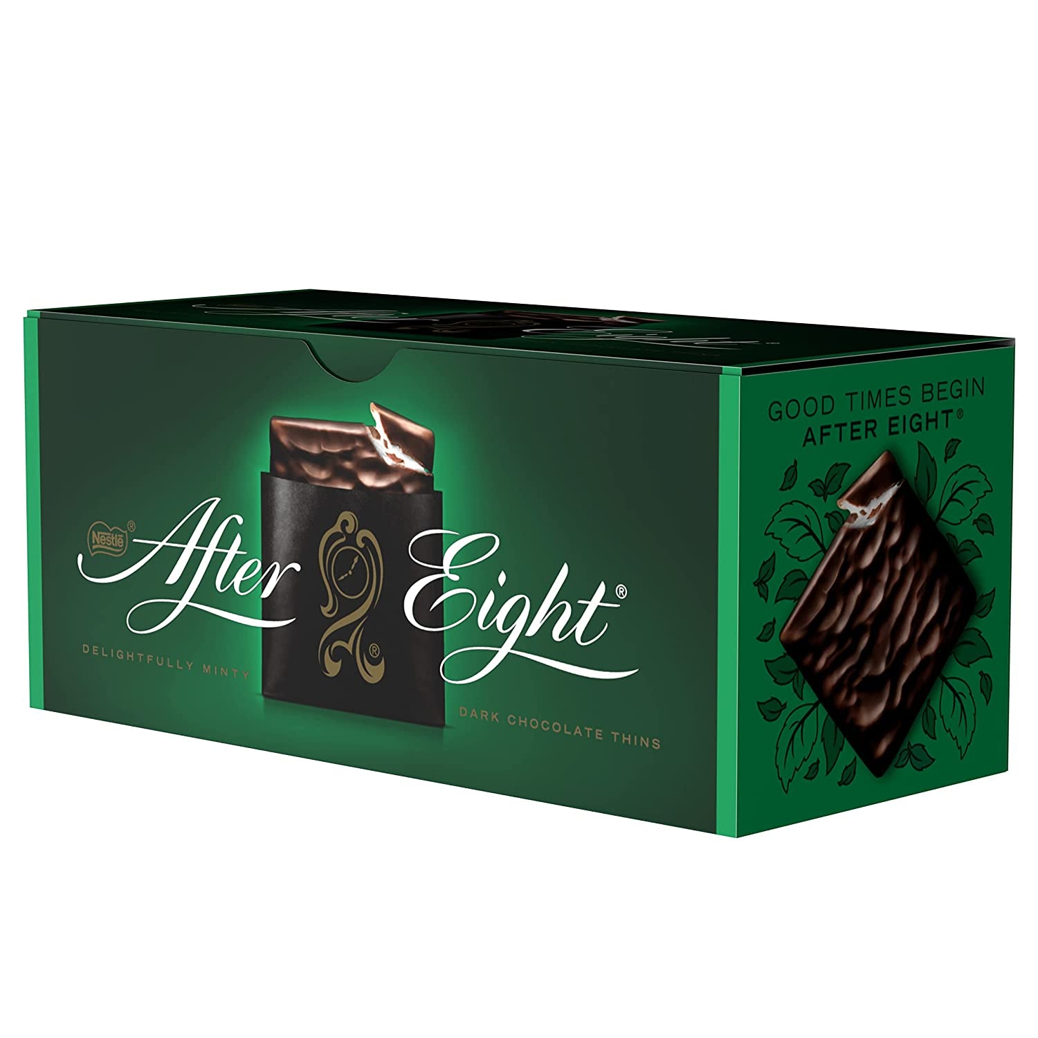 NESTLÉ AFTER EIGHT Carrés fins de chocolat noir fourrés à la crème de menthe pour les connaisseurs Pack de 5 (1 x 200 g)