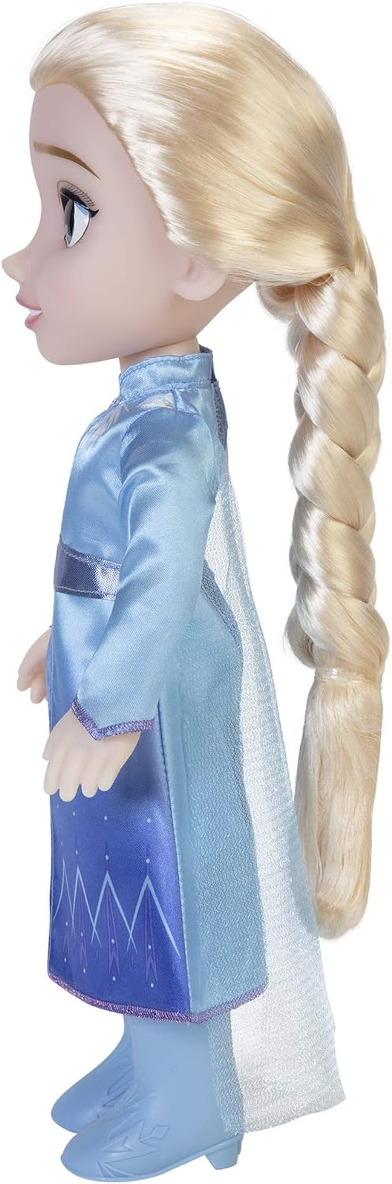 Disney Frozen 2 Elsa Travel Doll, poupée de 35 cm avec une robe inspirée du film culte, des bottes et de longs cheveux tressés pour plus de plaisir de jeu, pour les filles de 3 ans et plus