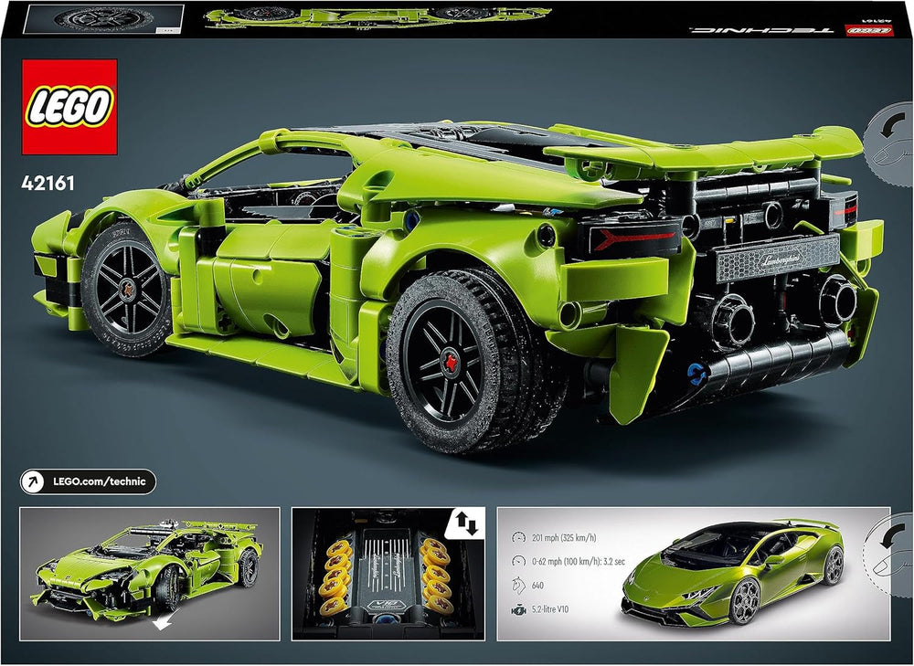 LEGO 42161 Technic Lamborghini Huracán Tecnica Kit de modèle de voiture jouet Ensemble de construction de voiture de course pour enfants garçons filles Collection de fans de sports mécaniques Ensembles de construction cadeaux Besuche den LEGO-Store