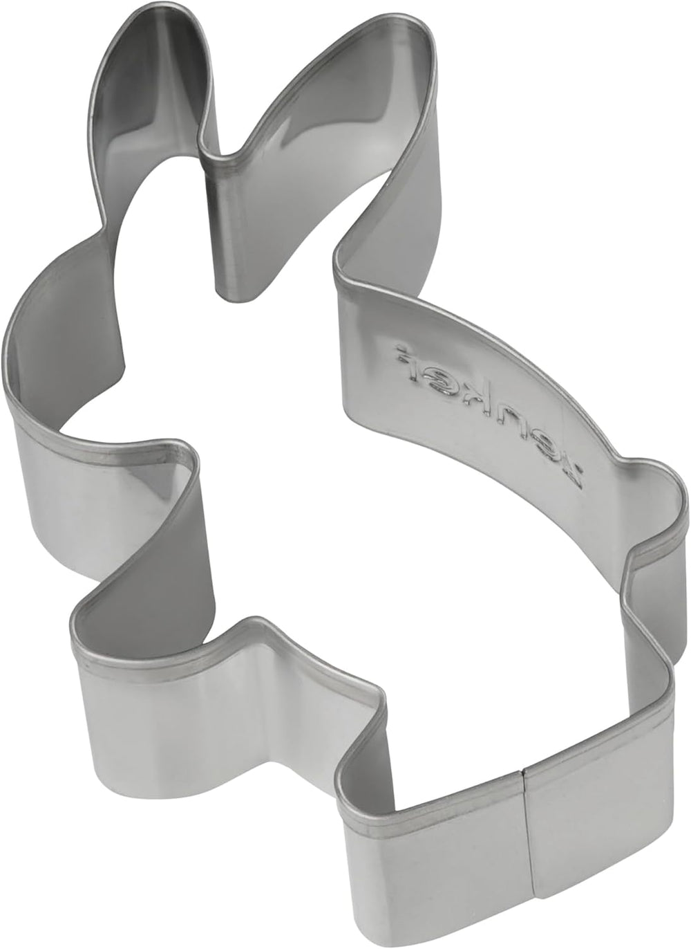 Lot de 5 moules à biscuits lapin de Pâques, moules à biscuits, moules à biscuits et fondants, moules à biscuits en acier inoxydable de haute qualité, ustensiles de cuisine, couleur : argent