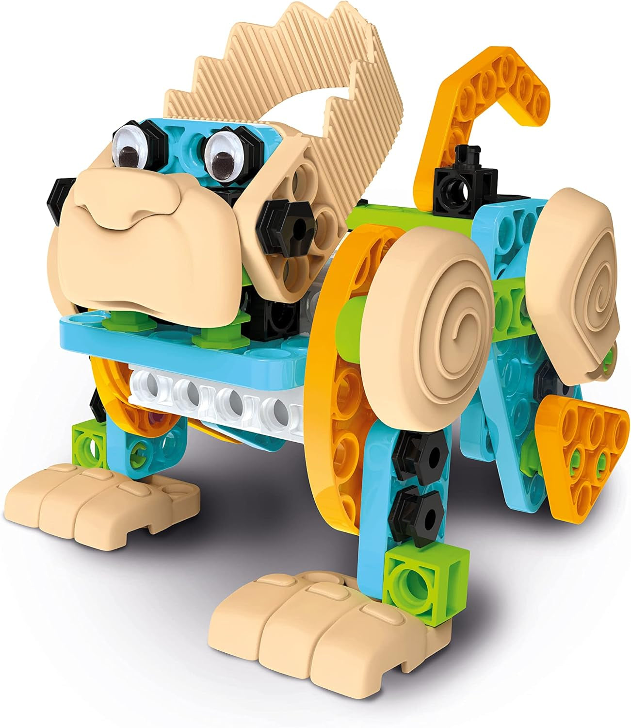 Clementoni 97860 Science & Play Build – Mechanics Junior Lustige Tiere, Bausatz for 8 Tiermodelle, Motorbetriebenes Konstruktionspielzeug for Kinder ab 6 ans Amazon Exclusive