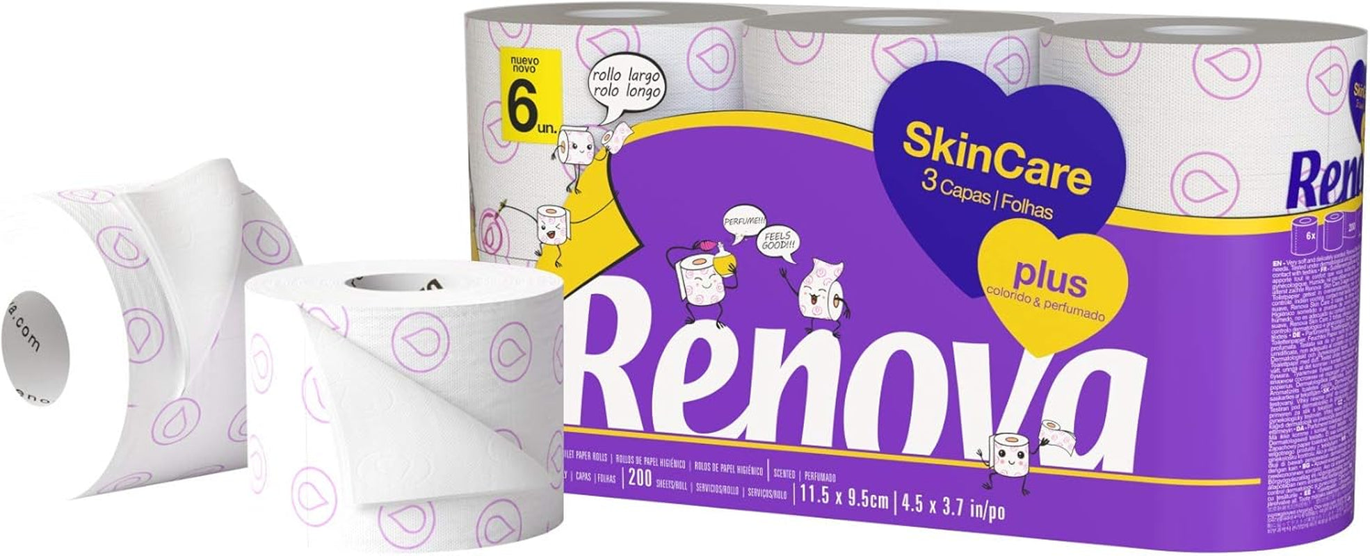 FORNOR RENOVA 67125 PAPIER TOILETTE RENOVA SOIN PARFUMÉ