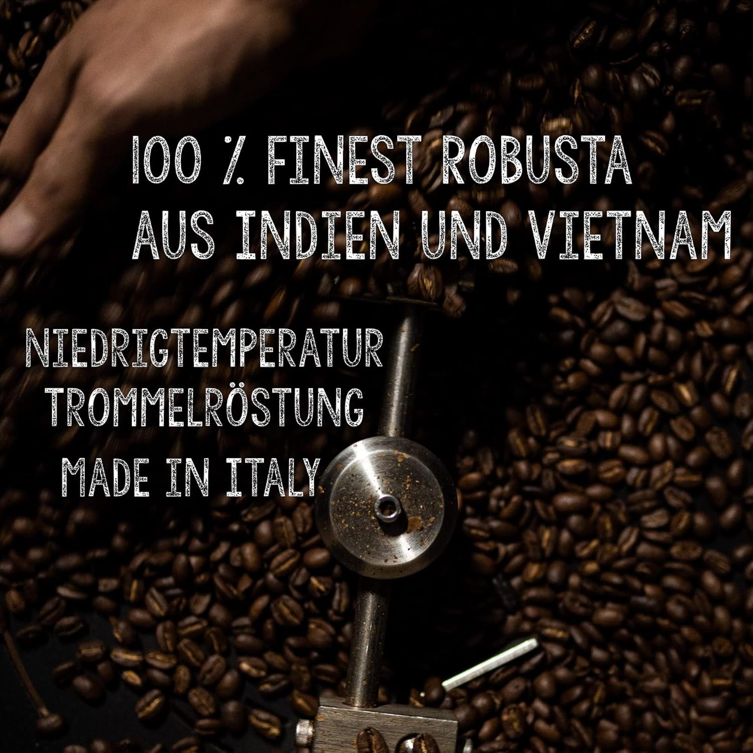 | Kaffeebohnen extra fort | Expresso 100% Robusta | viel Kaffein wenig Säure | 1000g de Ganze Kaffee Bohnen | geigeint für Entièrement automatique | avec garantie de garantie
