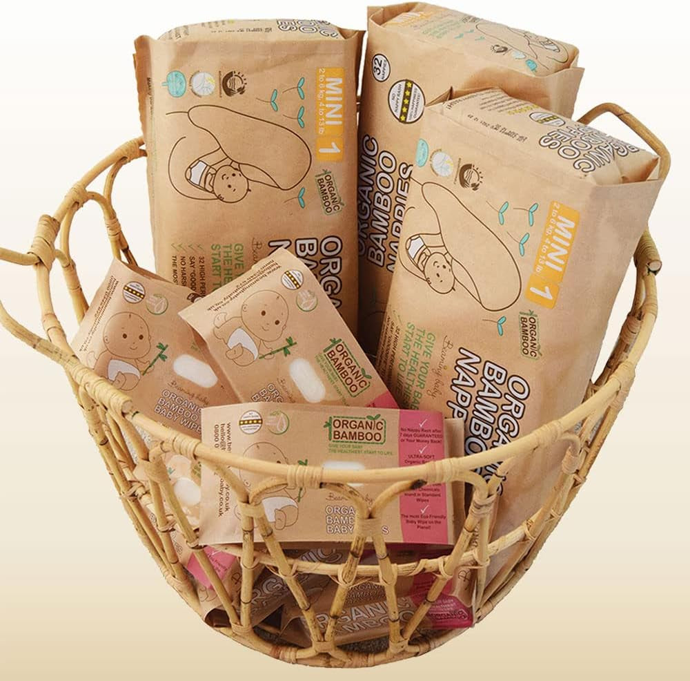 Couches en Bambou Bio Taille 6 Convient pour 16+kg Paquet de 20 Couches