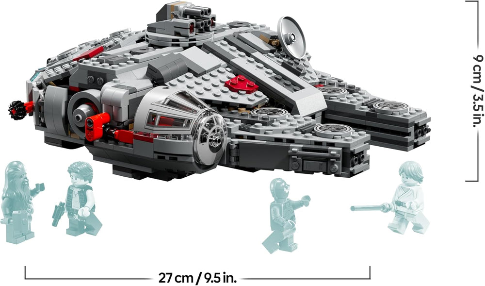 LEGO Star Wars 75426 SMART Play : Modèle Millennium Falke - Kompatibles Interaktives Spielzeug inkl. 4 SMART Tags et 4 Minifigures - Idées cadeaux pour garçons et filles à partir de 9 ans et fans adultes