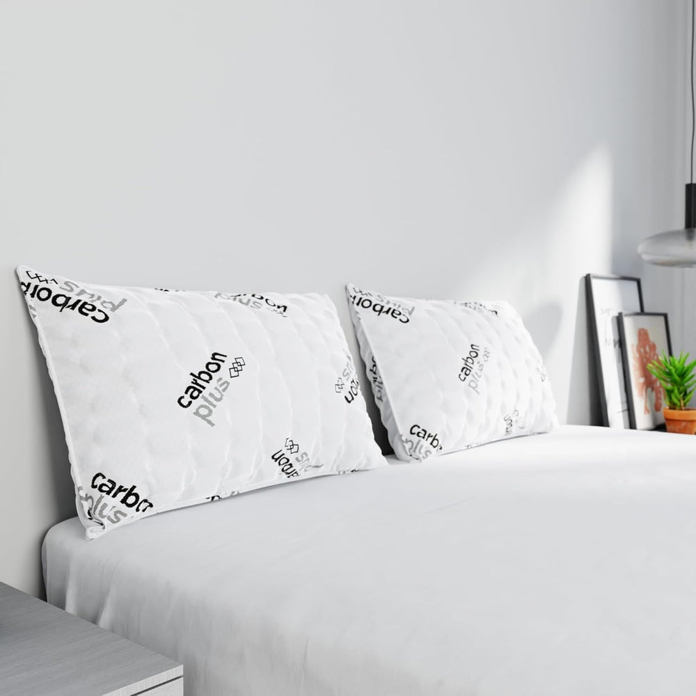 Literie italienne MB Home Italia, oreiller, biocéramique, gris clair, 45 x 75 cm Naty Shop oreillers standards Charbon