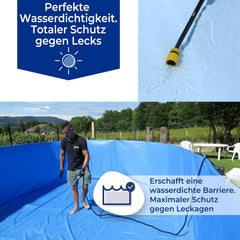 Gre FPROV500 - Căptușeală pentru piscine ovale, 500 x 300 x 120 cm (lungime x lățime x înălțime), sistem de agățare, albastră